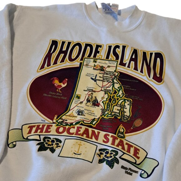 [Sold] Vintage Rhode Island The Ocean State Crewneck - Picture 2 of 4